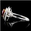 Image 3 : 18K White Gold 0.99ct Ruby & 0.45ct Diamond Ring