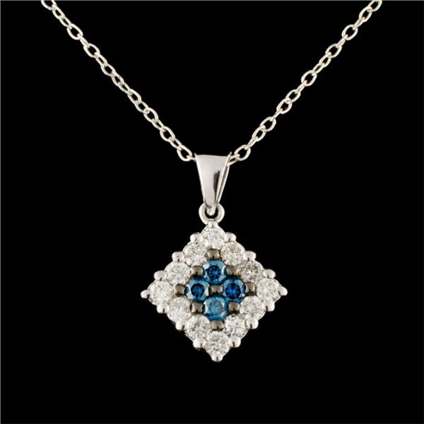 14K Gold 0.63ctw Diamond Pendant