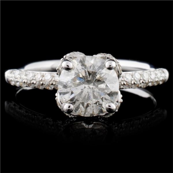 18K White Gold 1.58ctw Diamond Ring