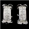 Image 1 : 18K Gold 1.92ctw Diamond Earrings