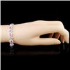 Image 3 : 18K Gold 8.09ctw Spinel & 1.40ctw Diamond Bracelet