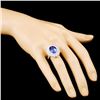 Image 3 : 18K Gold 4.92ct Tanzanite & 1.07ctw Diamond Ring