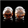 Image 1 : 14K Gold 2.16ctw Fancy Color Diamond Earrings