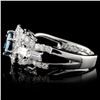 Image 3 : 18K White Gold 1.64ctw Fancy Color Diamond Ring