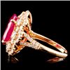 Image 3 : 18K Gold 5.67ct Ruby & 2.08ctw Diamond Ring