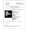 Image 4 : 18k White Gold 0.93ct Emerald & 0.82ctw Diamond Ri