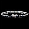 Image 2 : 18K White Gold 1.98ctw Fancy Color Diamond Bracele