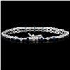 Image 2 : 18K White Gold 1.98ctw Fancy Color Diamond Bracele