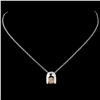 Image 2 : 14K Gold 0.45ctw Fancy Color Diamond Pendant