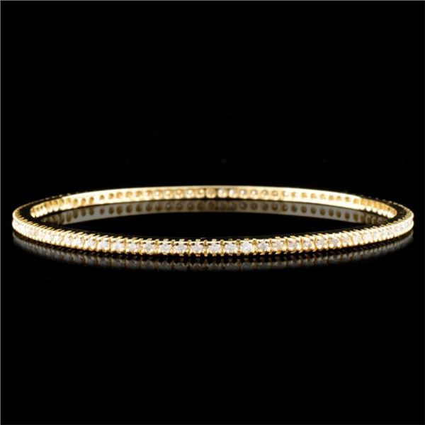 14K Gold 1.83ctw Diamond Bracelet