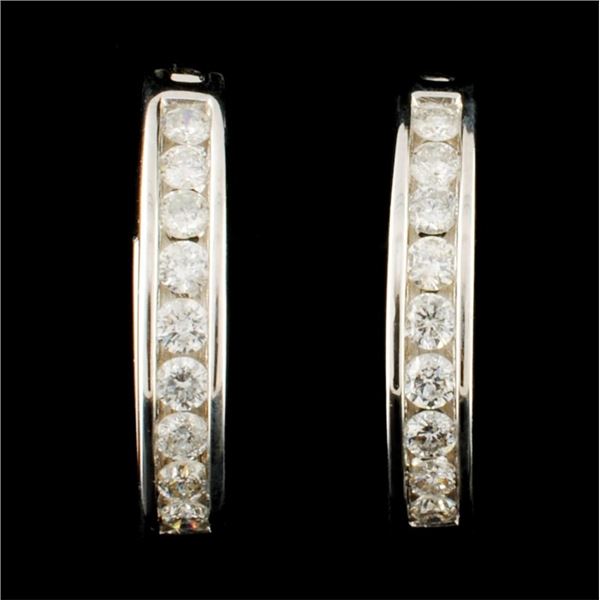 14K Gold 0.45ctw Diamond Earrings