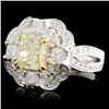 Image 2 : 18K Gold 2.70ctw Fancy Diamond Ring