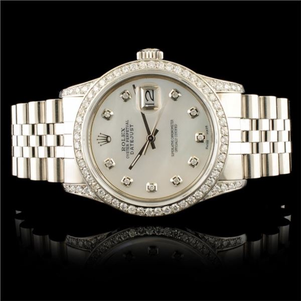 Rolex DateJust 1.50ctw Diamond 36MM Wristwatch