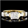 Image 1 : 18K Gold 0.50ctw Diamond Ring