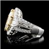 Image 3 : 18K White Gold 4.52ctw Fancy Color Diamond Ring