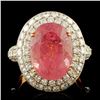 Image 1 : 18K Gold 7.88ct Tourmaline & 2.16ctw Diamond Ring