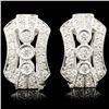 Image 1 : 18K Gold 0.68ctw Diamond Earrings