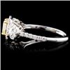 Image 3 : 18K White Gold 1.66ctw Fancy Color Diamond Ring