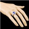 Image 3 : 18K Gold 3.59ct Tanzanite & 1.05ctw Diamond Ring