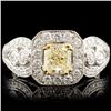 Image 1 : 18K Gold 1.51ctw Fancy Diamond Ring