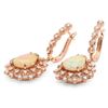 Image 2 : 14K Gold 4.50ct Opal & 1.50ct Diamond Earrings