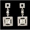 Image 1 : 14K Gold 1.26ctw Diamond Earrings