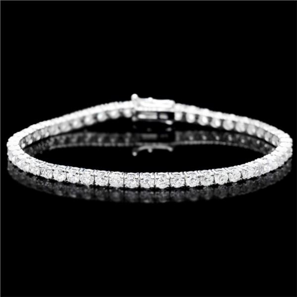 ^18k White Gold 7.00ct Diamond Bracelet