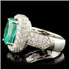 Image 4 : 18K Gold 3.60ct Emerald & 2.27ctw Diamond Ring