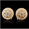 Image 1 : 14K Gold 0.78ctw Diamond Earrings