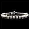 Image 1 : 14K Gold 3.78ctw Diamond Bracelet