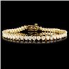 Image 1 : 14K Gold 5.00ctw Diamond Bracelet