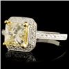 Image 2 : 18K Gold 1.79ctw Diamond Ring