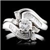 Image 1 : Platinum 1.22ctw Diamond Ring