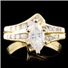 Image 1 : 14K Gold 1.19ctw Diamond Ring