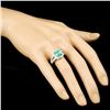 Image 3 : 18K Gold 2.10ct Emerald & 0.50ctw Diamond Ring
