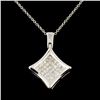 Image 1 : 14K Gold 1.12ctw Diamond Pendant