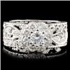 Image 1 : 18K Gold 0.92ctw Diamond Ring