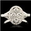 Image 1 : 14K Gold 0.87ctw Diamond Ring