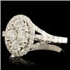 Image 2 : 14K Gold 0.87ctw Diamond Ring