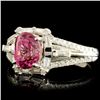 Image 2 : 18K Gold 1.94ct Spinel & 0.56ctw Diamond Ring