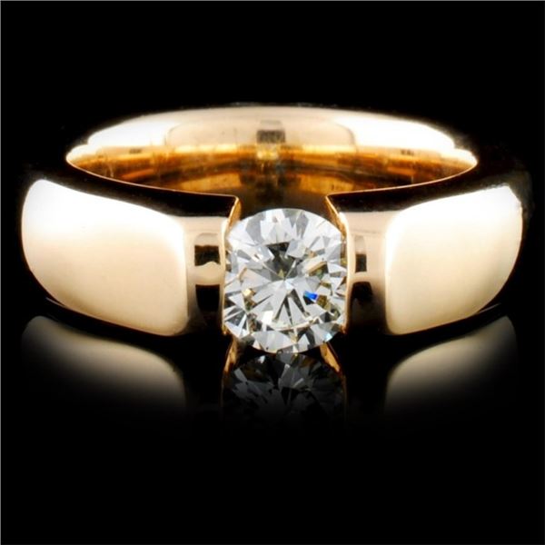 14K Yellow Gold 0.42ctw Diamond Ring