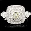 Image 1 : 18K Gold 1.66ctw Diamond Ring