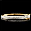 Image 1 : 14K Gold 1.95ctw Diamond Bangle