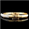 Image 2 : 14K Gold 1.95ctw Diamond Bangle