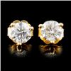 Image 1 : 14K Gold 1.00ctw Diamond Earrings