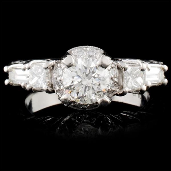 Platinum 1.35ctw Diamond Ring