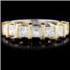 Image 1 : 18K Gold 1.20ctw Diamond Ring