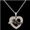 Image 1 : 14K Gold 0.09ctw Diamond Pendant