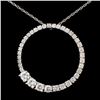 Image 1 : 14K Gold 1.62ctw Diamond Pendant