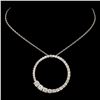 Image 2 : 14K Gold 1.62ctw Diamond Pendant